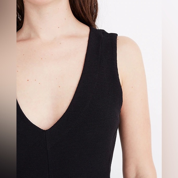 Madewell Texture & Thread Wide-Leg Jumpsuit Size Large Petite Black - Picture 4 of 7